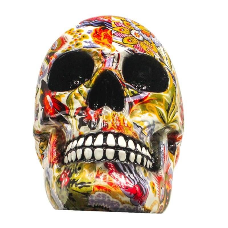 Statue tête de mort - Crâne Mexicain décoratif 15cm – Image 4