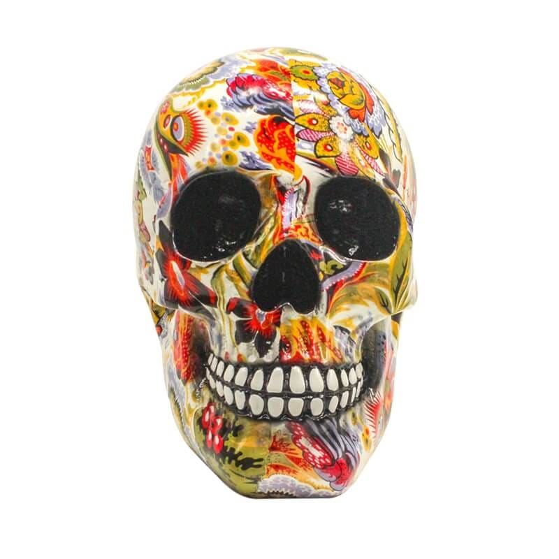 Statue tête de mort - Crâne Mexicain décoratif 15cm – Image 2
