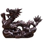 Statue Dragon Bois