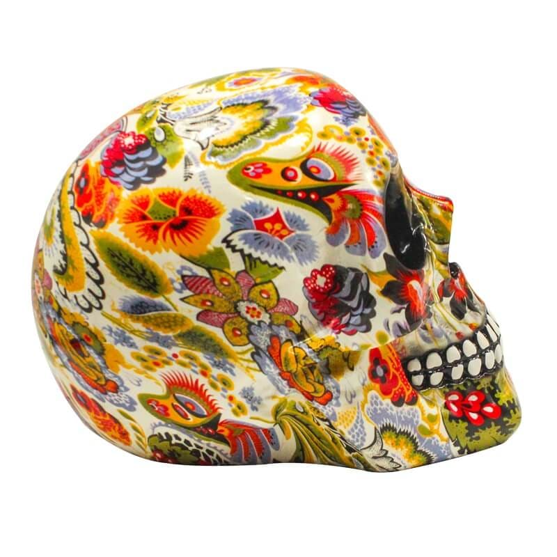 Statue tête de mort - Crâne Mexicain décoratif 15cm – Image 3
