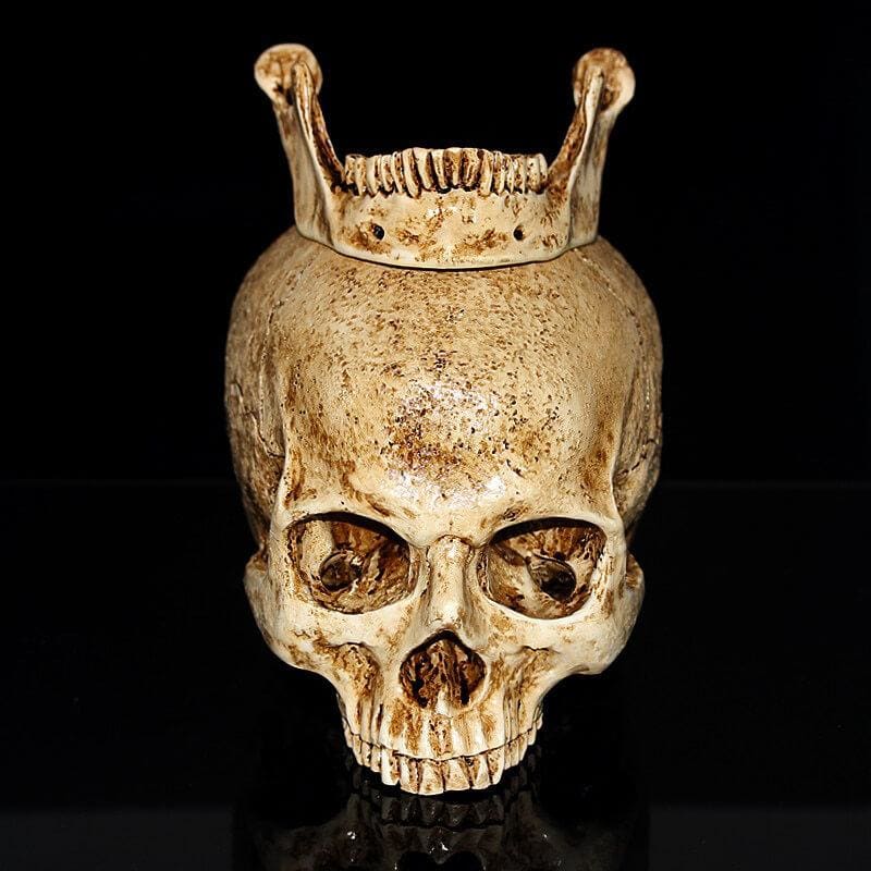 Statue tête de mort - relique crânienne vintage de 15 cm – Image 3