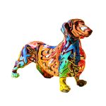 Statue chien saucisse