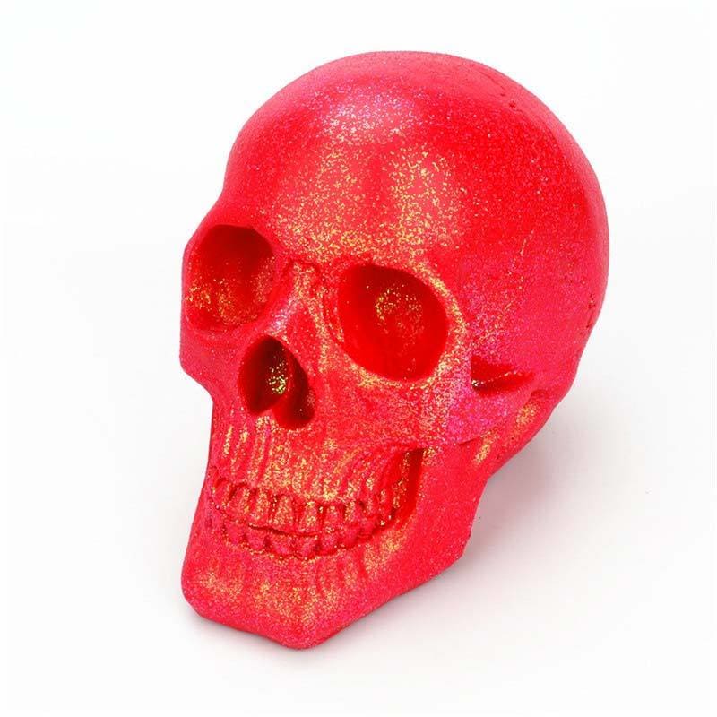 Statue tête de mort pailletée de 18 cm – Image 5
