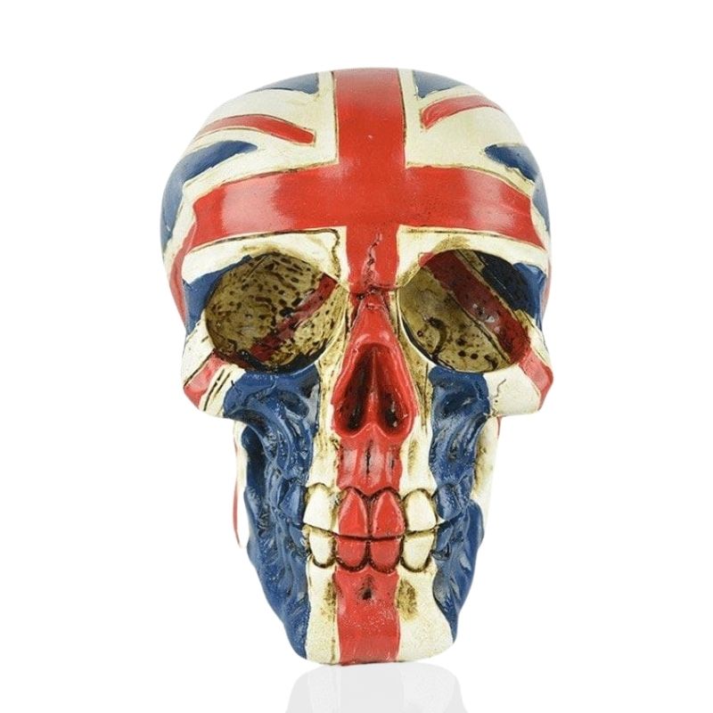 Statue tête de mort - crâne de style britannique