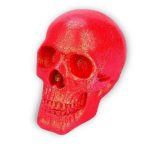 Statue tête de mort pailletée de 18 cm